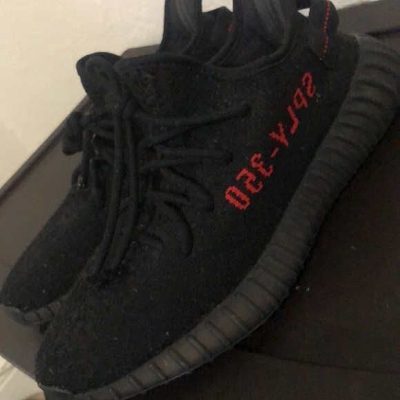 YEEZY SPLY -350 Black And Red Size 8 1/2 - Picture 4 of 4